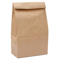 Torby klock. brąz. 22x14x35cm  op.250 szt.  bez nadr. P210