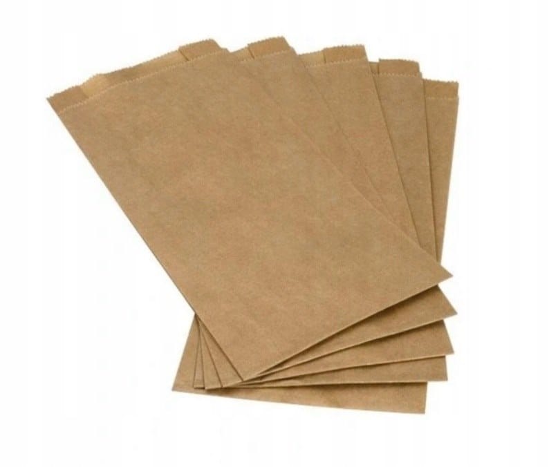 Torby fałdowe szare 15x6x25cm   op.+ - 50szt.