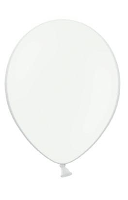 Balon 30cm  op.100 szt. pastel white - biały