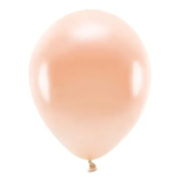 Balon 26cm  op.100 szt. Eco; metalizowane, brzoskwiniowe