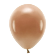 Balon 26cm  op.10 szt. Eco; pastelowe, czekoladowy brąz