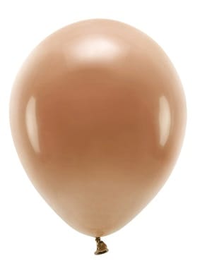 Balon 26cm  op.10 szt. Eco; pastelowe, czekoladowy brąz