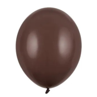 Balon 27cm  op.10 szt. Strong; pastel cocoa brown - brązowy