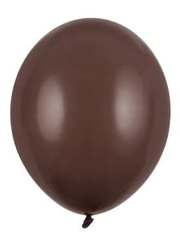 Balon 27cm  op.10 szt. Strong; pastel cocoa brown - brązowy