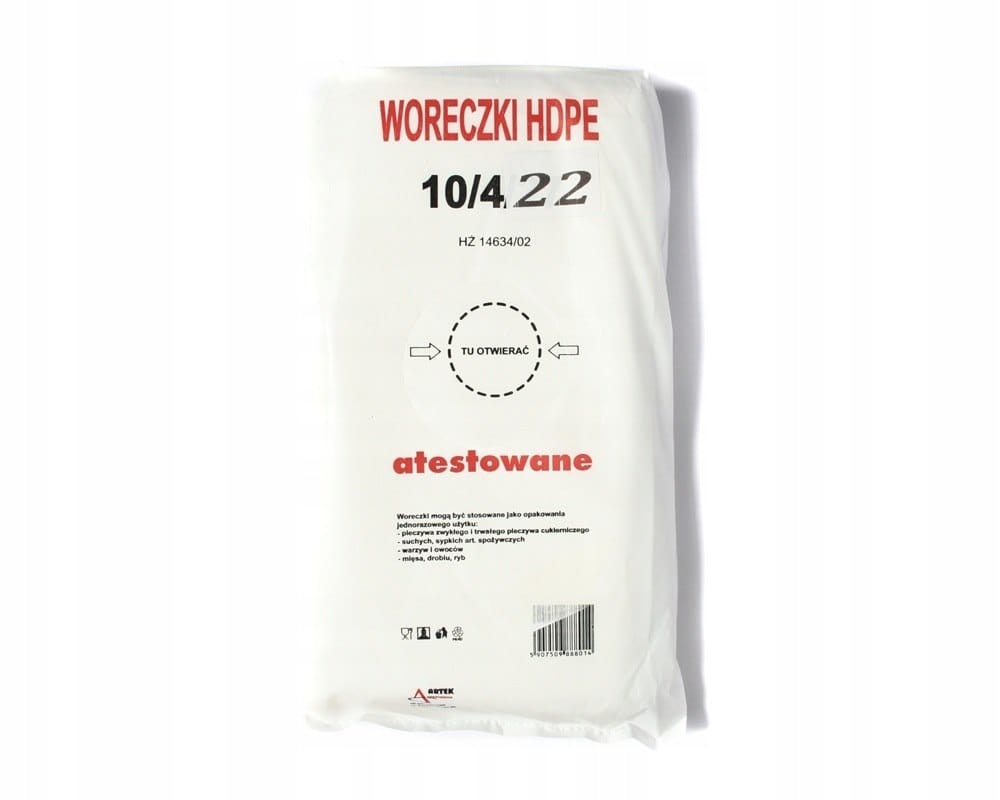 Worki HDPE 10x22/24cm  op.1000 szt.**