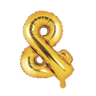 Balon foliowy  &; 35cm - złoty