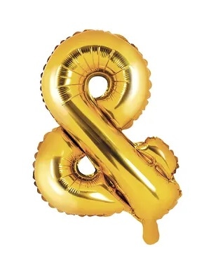 Balon foliowy  &; 35cm - złoty