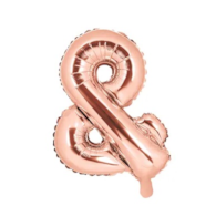 Balon foliowy  &; 35cm - różowe złoto