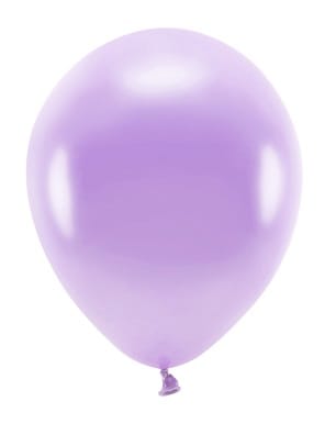 Balon 26cm  op.10 szt. Eco; metalizowany, lawenda