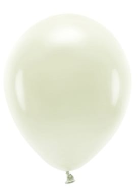 Balon 26cm  op.10 szt. Eco; pastelowy, kremowy