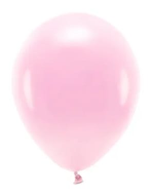 Balon 26cm  op.10 szt. Eco; pastelowy, jasny róż