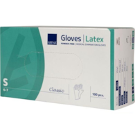 RĘKAWICE LATEX  S   op.100 szt. bezpudrowe 438799