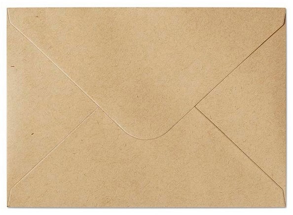 Koperta ozdobna C6  Nature ciemny beż, 120g   op.10 szt.