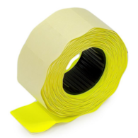 Taśma 26x12 jednorzędowa, fluor fala, żółta  METO1