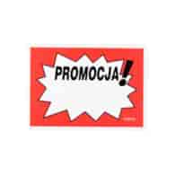 Cenówki laminowane D-A7   op.20 szt. czerwona 11x8cm  Promocja 