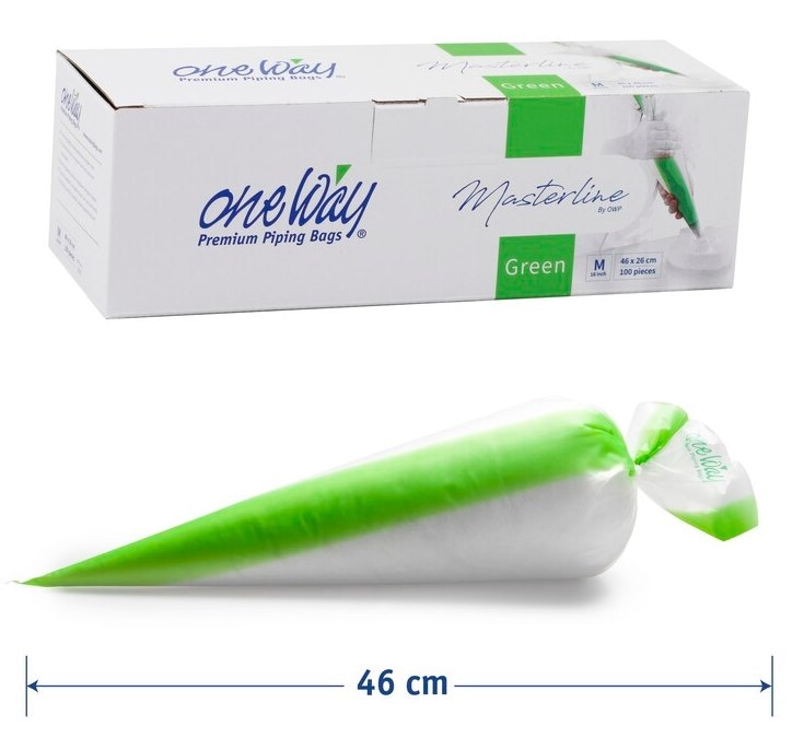 Rękaw Cukierniczy COMFORT GREEN - 46x26cm,  op.100 szt.  (4)  średnie M