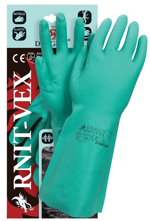 Rękawice gospodarcze  S  Rnit-Vex 7 nitryl