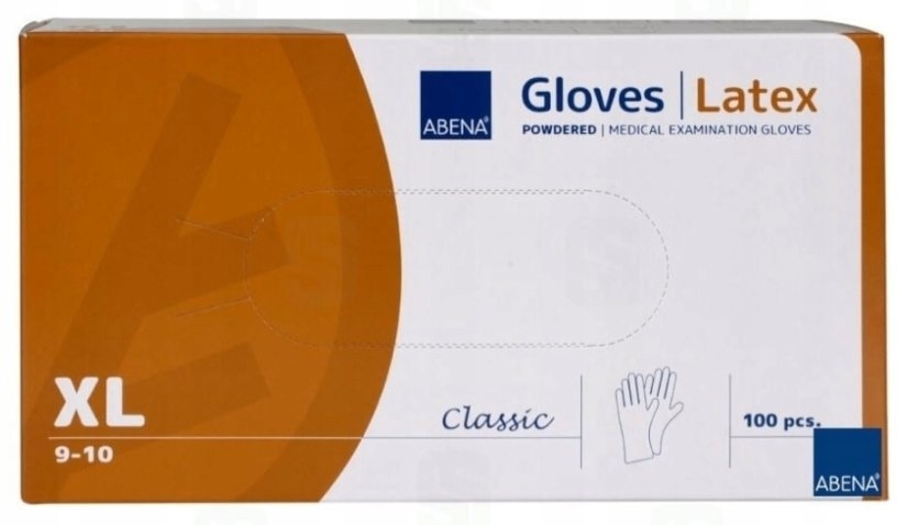 RĘKAWICE LATEX  XL   op.100 szt. teksturowane PP 290784