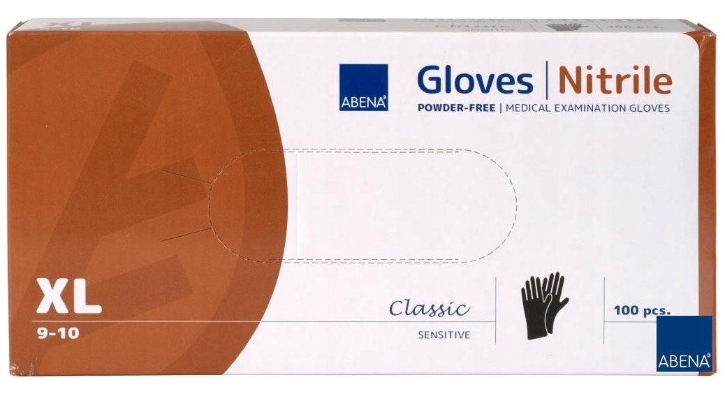 Rękawice Nitrylowe  XL   op.100 szt. bezp./ niebieskie   5275 AB