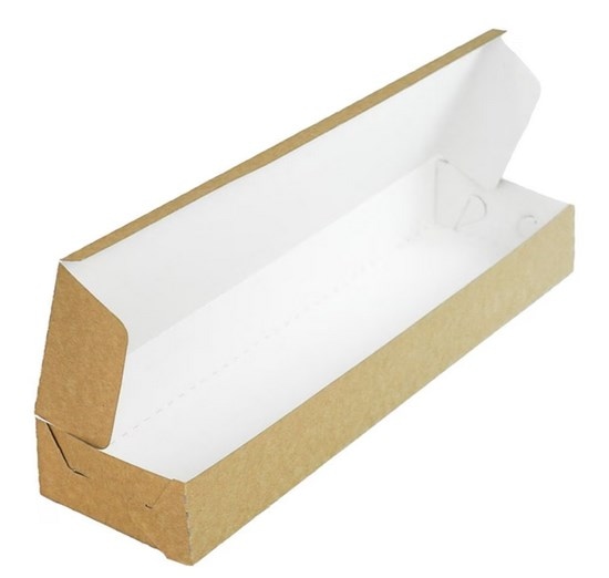 Kartonik na 1 zapiekankę  35x9,5x4cm  op.100 szt.   (tektura lita)  22546