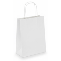 Torba papier.biała 32x12x40cm; u.skręcany (200) D5