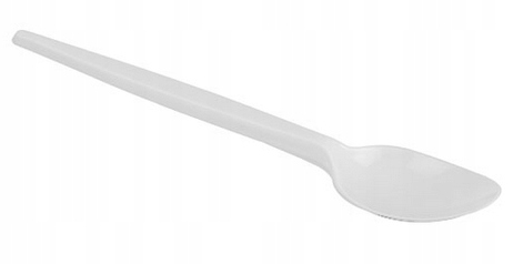Łyżeczka biała  op.100 szt. (20) 32134   REUSE