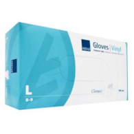 Rękawice vinylowe  L   op.100 szt. bezpudrowe AB 4426