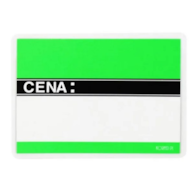 Cenówki laminowane D-A8   op.20 szt. zielona 9,5x6cm