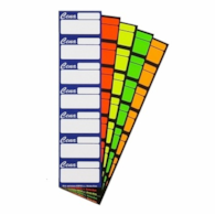 Cenówki samoprz.7 - białe;     3,3x5,6cm 7szt/arkusz op.20ark.