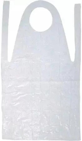 Fartuch foliowy  LDPE, biały 810x1250 15mic  op.50 szt.