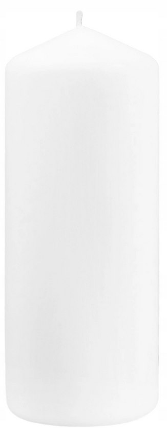 Świeca walec  80/200 biała  090