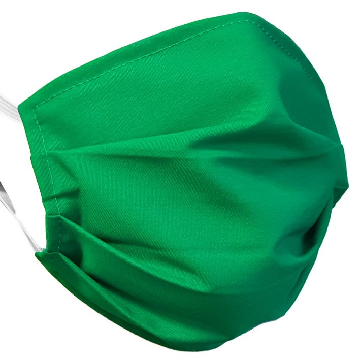 Maseczka bawełniana, wielorazowa  2-warst. zielona**