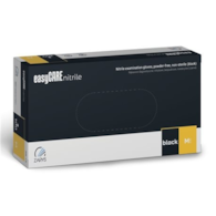 Rękawice Nitrylowe  M  a'100 bezp./ czarne  easyCare