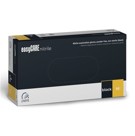 Rękawice Nitrylowe  M  a'100 bezp./ czarne  easyCare