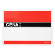 Cenówki laminowane D-A8   op.20 szt. czerwona 9,5x6cm