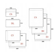 Koperta biała  C4 HK   op.25 szt. *R*K