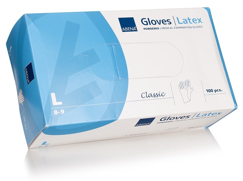 RĘKAWICE LATEX  L   op.100 szt. teksturowane PP 290783