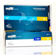 Rękawice Nitrylowe  L   op.100 szt. bezp./ niebieskie easyCare
