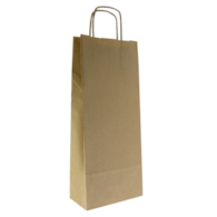 Torba papier.brązowa 16x8x39cm; u.skręcany (300)