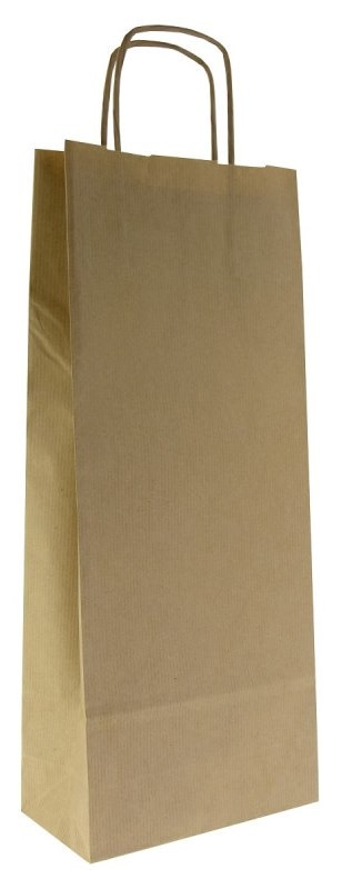 Torba papier.brązowa 16x8x39cm; u.skręcany (300)