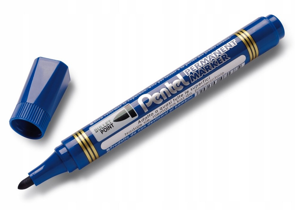 Marker perm.okr.  Pentel N850, niebieski