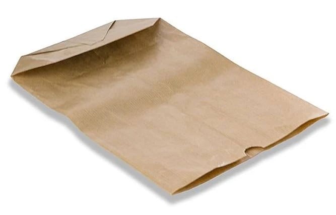 Torebka papier.brązowa; 0.5kg  (op.10kg)    ATEST. nr 3A