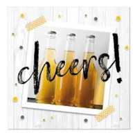 Serwetki 33x33cm  skł.3-warst.  op.20 szt. Cheers