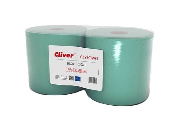 Ręcznik Czyściwo Zielone Q 280 1-wars. C300/1 0741   2 rolki