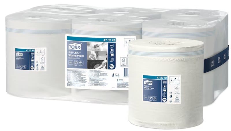 Ręcznik Tork Reflex midi  op.6 szt.  473242 makul. 1-warst.  300m biały  M4