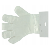 Rękawice foliowe HDPE   na tekturce