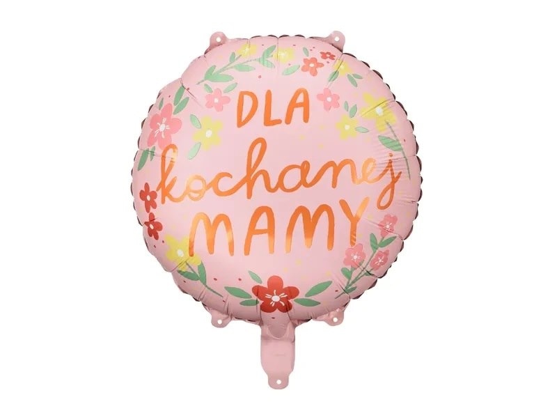 Balon foliowy  Dla kochanej mamy; 45cm