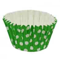 Papilotki 50mm/wys.40 a'90  Cupcake Polka/ zielone