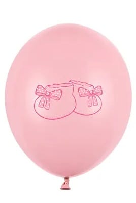 Balon 30cm  op.6 szt. Bucik, Pastel Pink