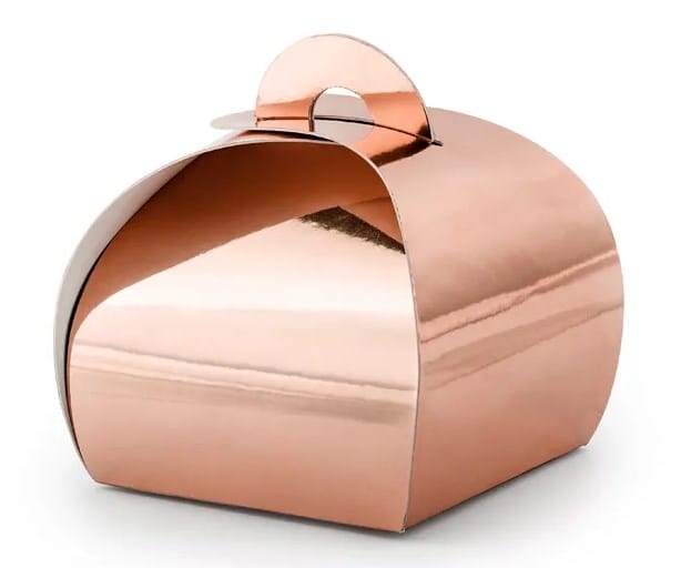 Pudełko na ciasteczka/drobiazgi; białe, 6x6x5,5cm  op.10 szt. **